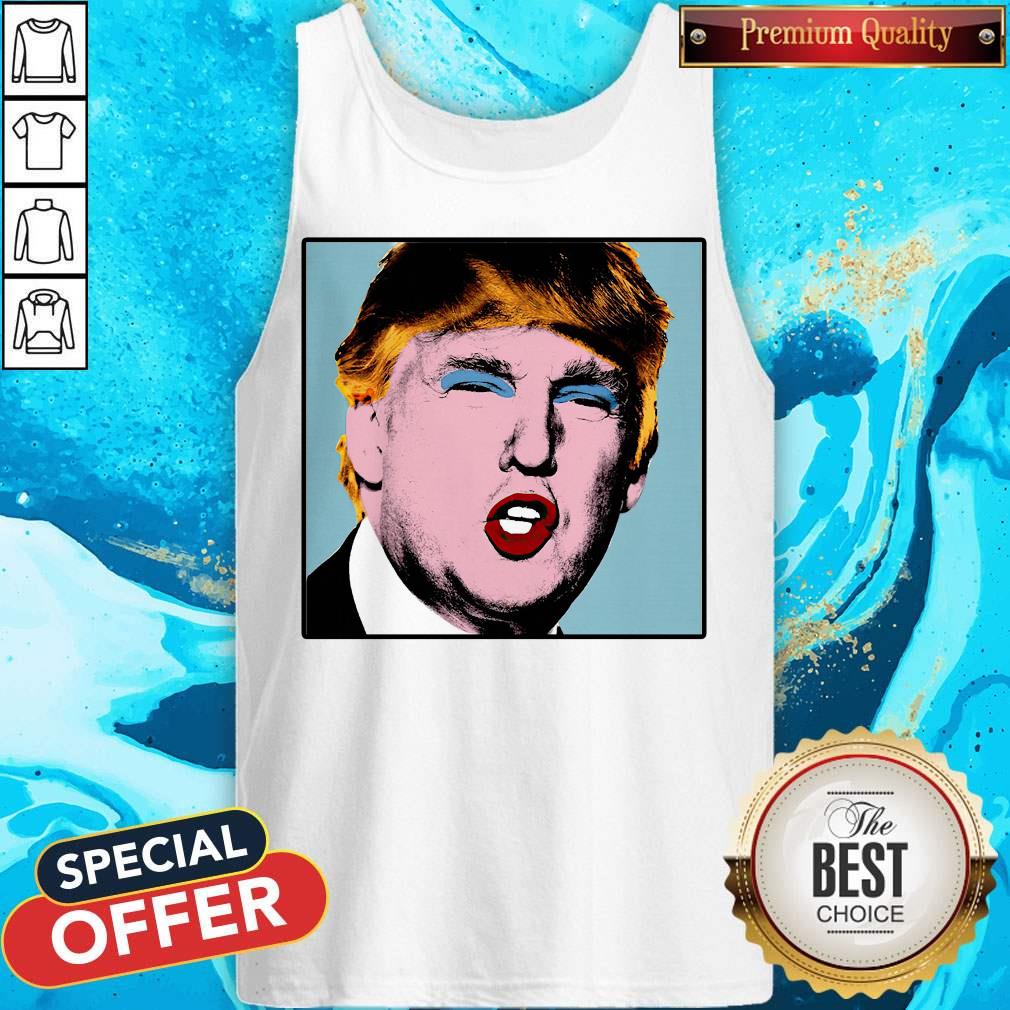 Donald Trump Makeup Style Warhol Shirt
