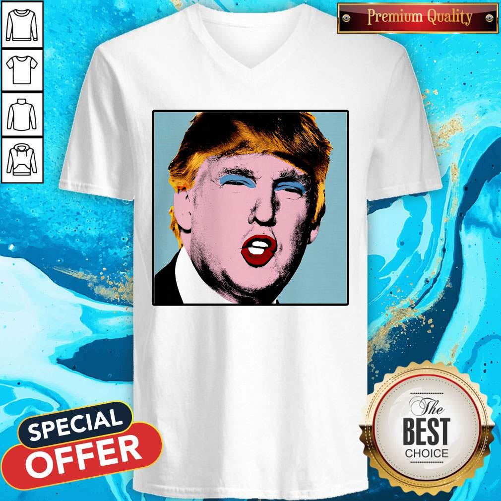 Donald Trump Makeup Style Warhol Shirt