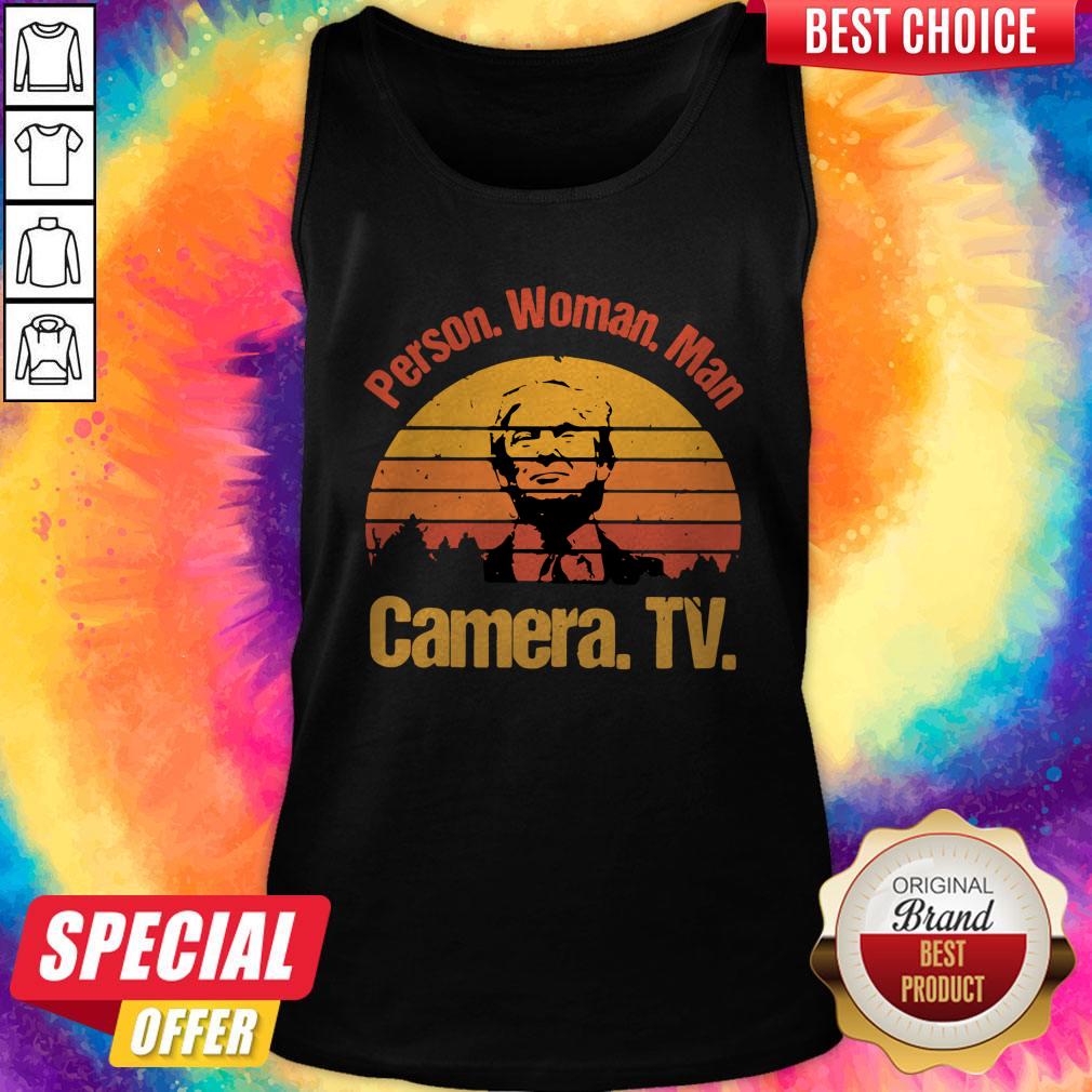Donald Trump Person Woman Man Camera Tv Vintage Shirt
