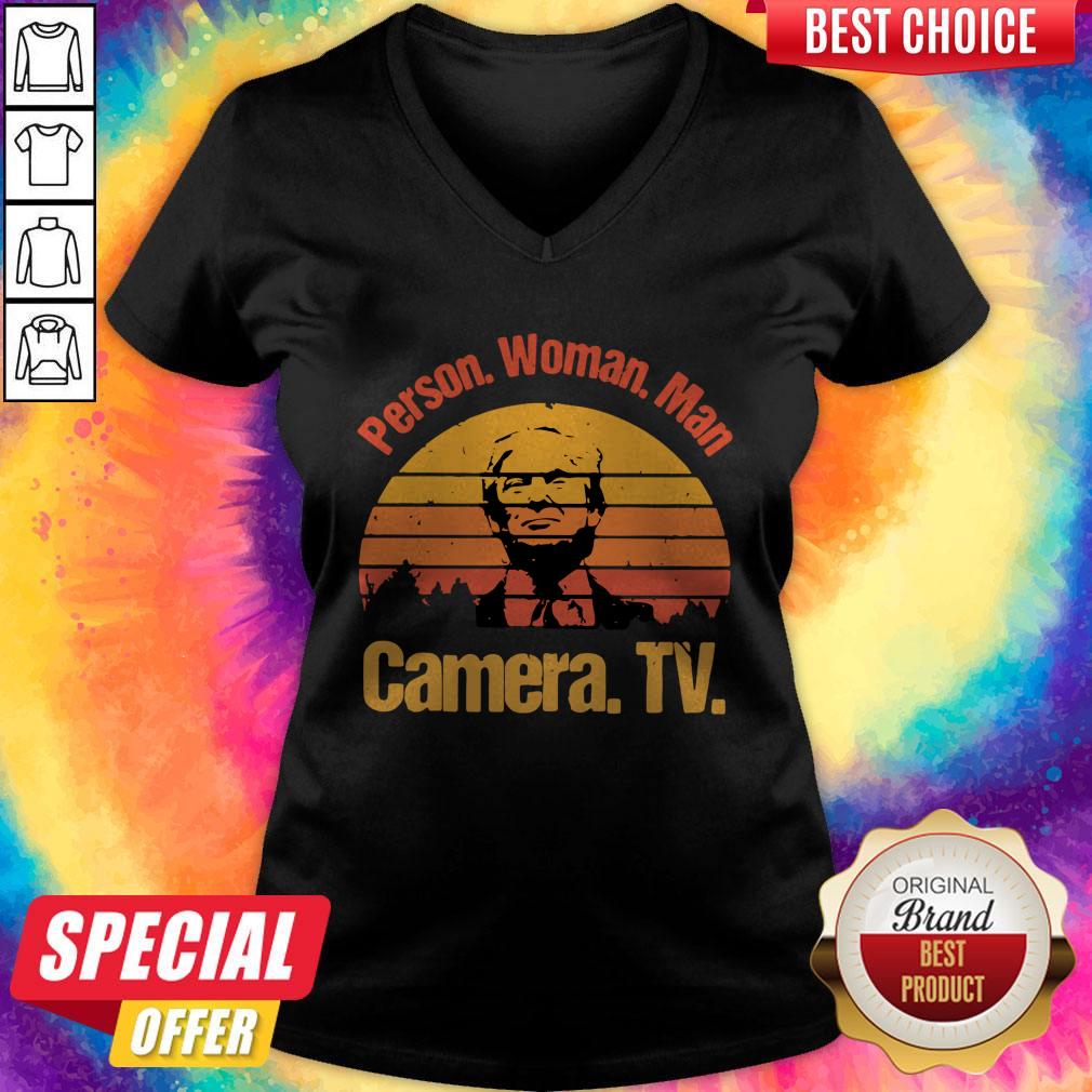 Donald Trump Person Woman Man Camera Tv Vintage Shirt