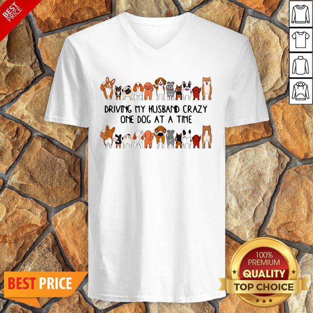 Driving My Husband Crazy One Dog At A Time Shirt