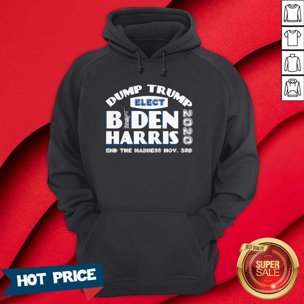 Dump Trump Elect Biden Harris 2020 And The Madness Now 3rd Shirt