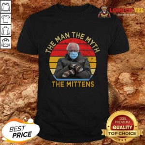 New Bernie Sanders The Man The Myth The Mittens Vintage Shirt