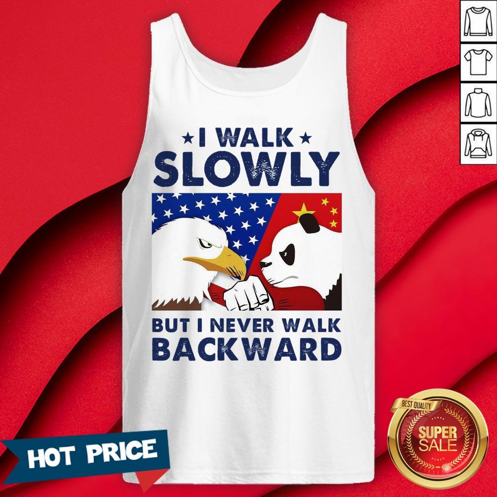Eagles Panda I Walk Slowly But I Never Walk Backward Shirt
