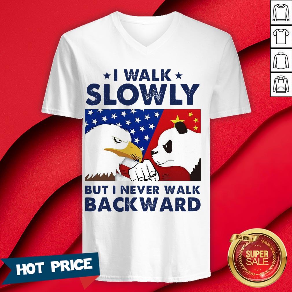 Eagles Panda I Walk Slowly But I Never Walk Backward Shirt