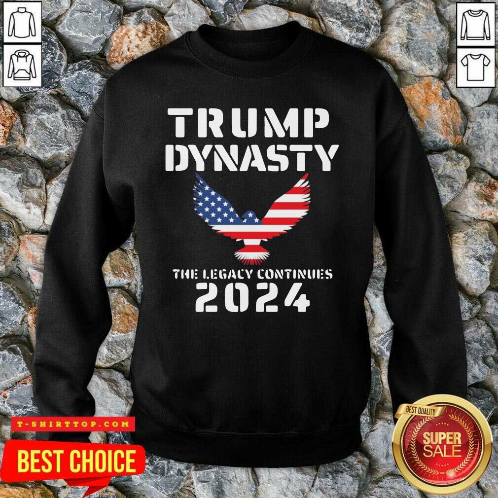 Eagles Trump Dynasty The Legacy Continues 2024 American Flag Shirt