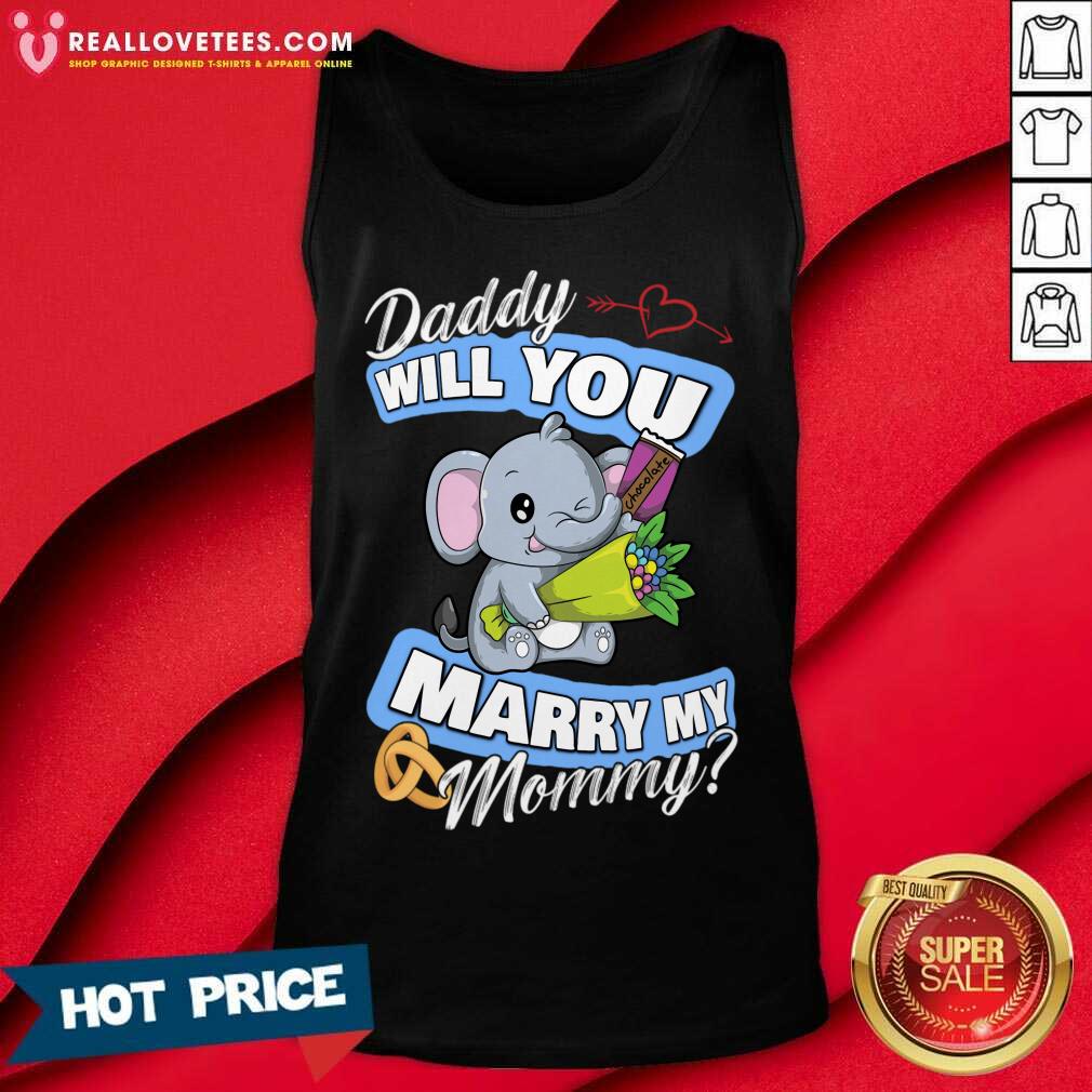 Elephant Daddy Will You Marry Mommy Shirt