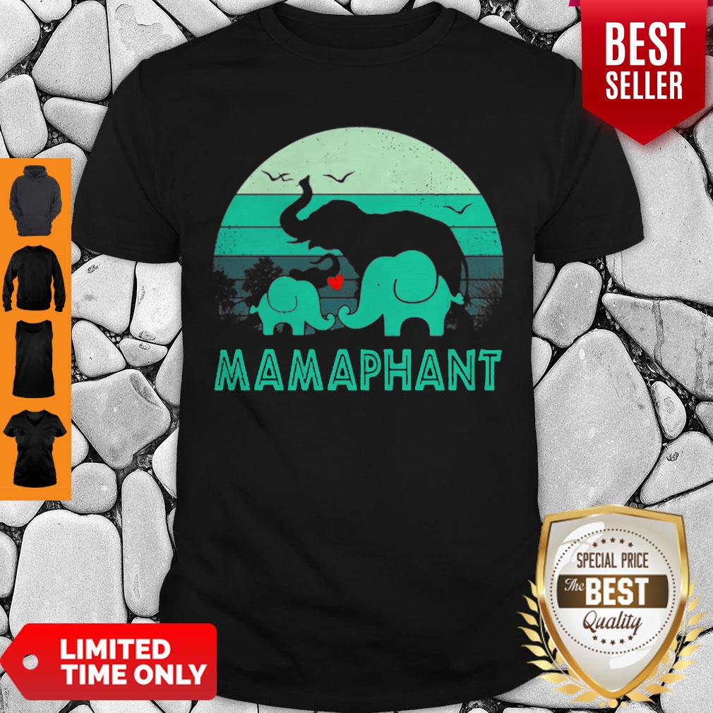 Elephant Love Mamaphant Vintage Mother Day Shirt