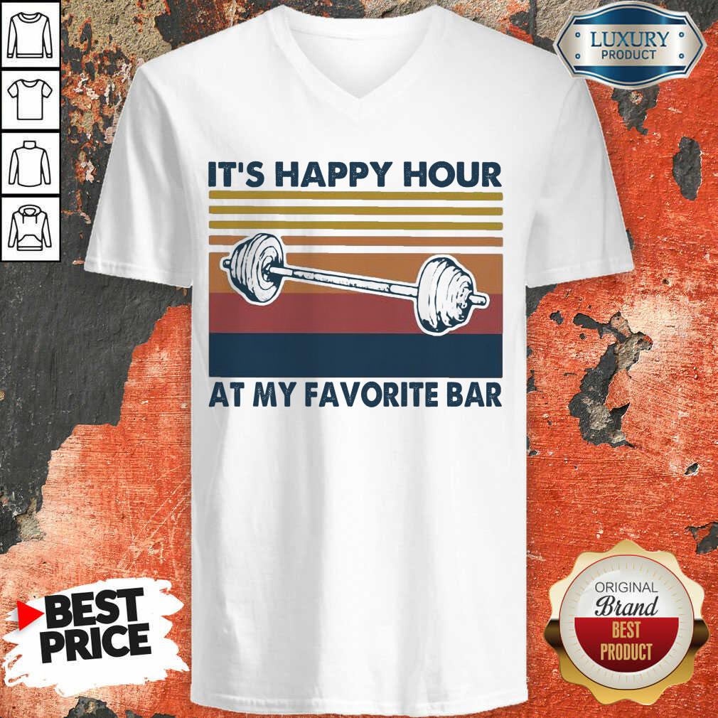 Embarrassed Its Happy 1 Hour At My Favorite Bar Vintage Retro Shirt