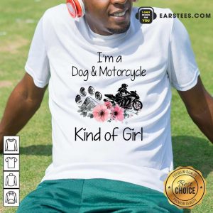 I'm A Dog And Motorcycle Flower Shirt