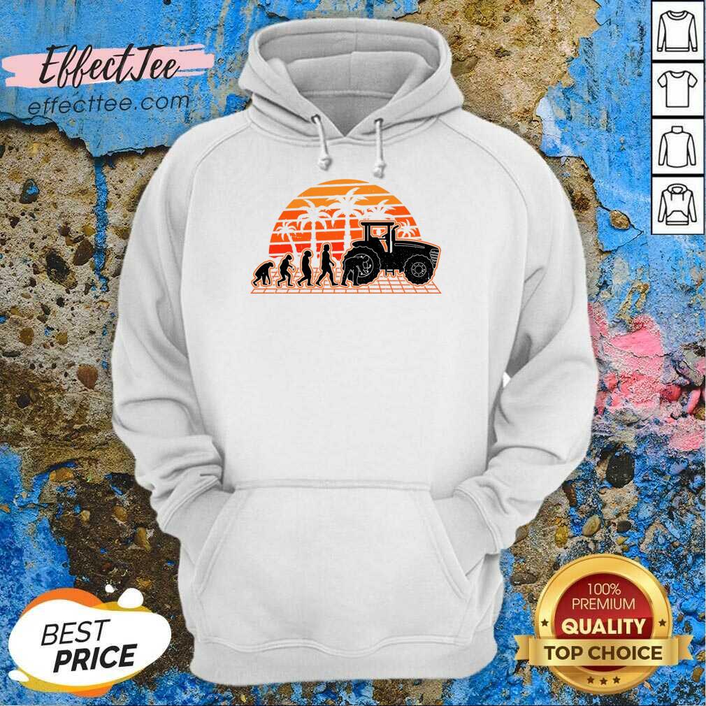 Farm Equipment Mechanic Evolution Sunset Tractor shirt