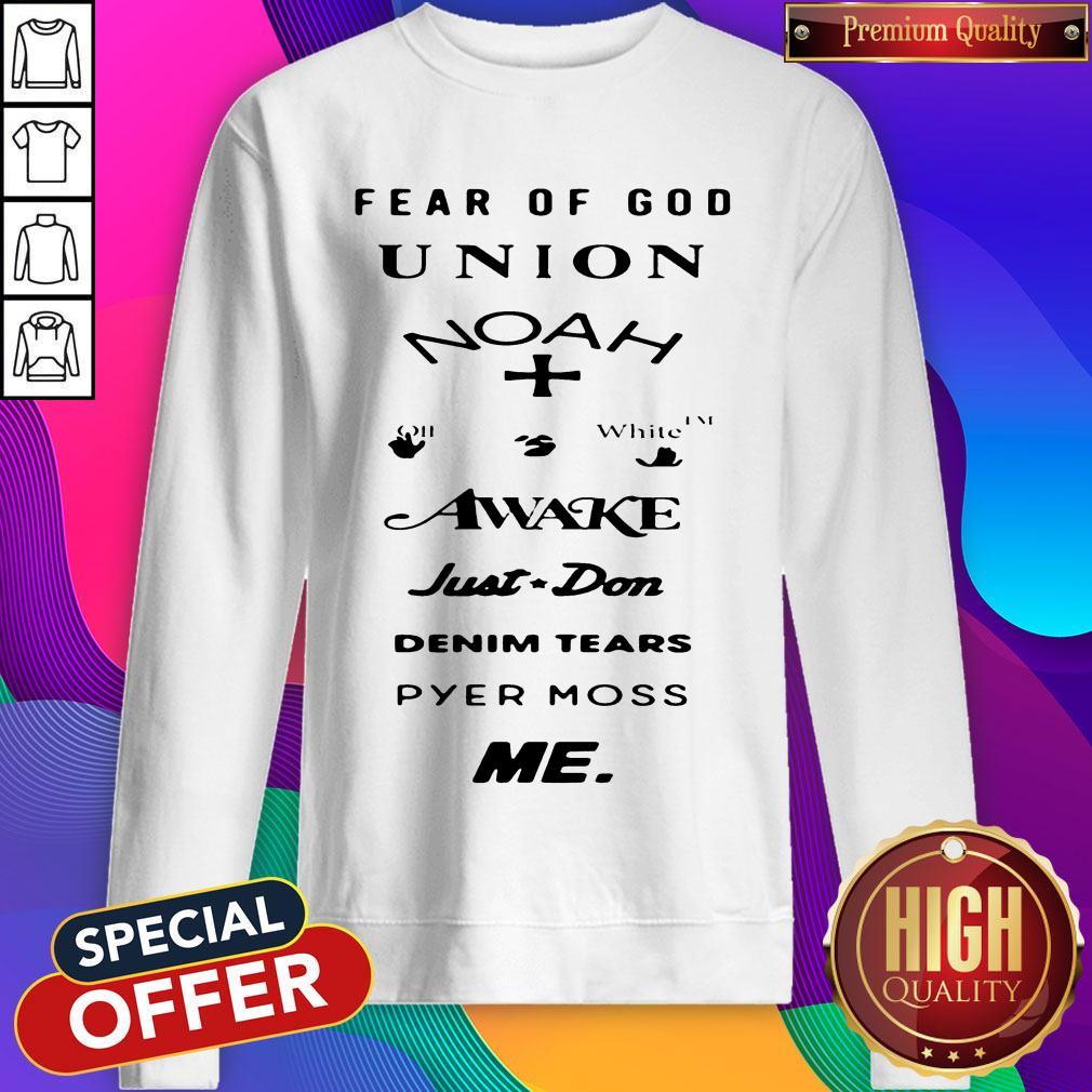 Fear Of God Union Noah White Awake Just Don Denim Tears Pyes Moss Me Shirt