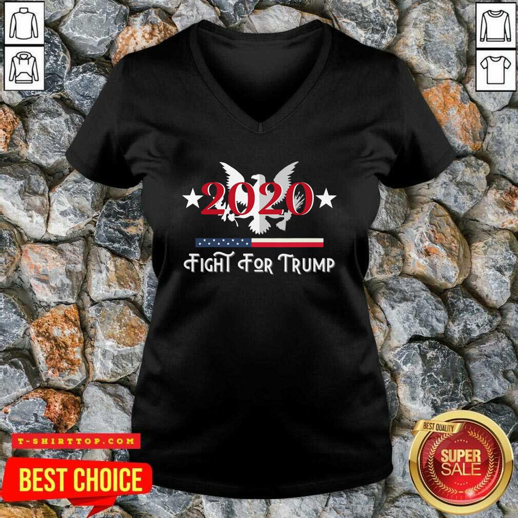 Fight For Trump President 2020 Eagle American Flag Shirt