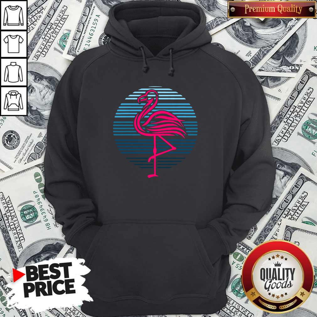 Flamingo Bird 80s Party Theme Shirt