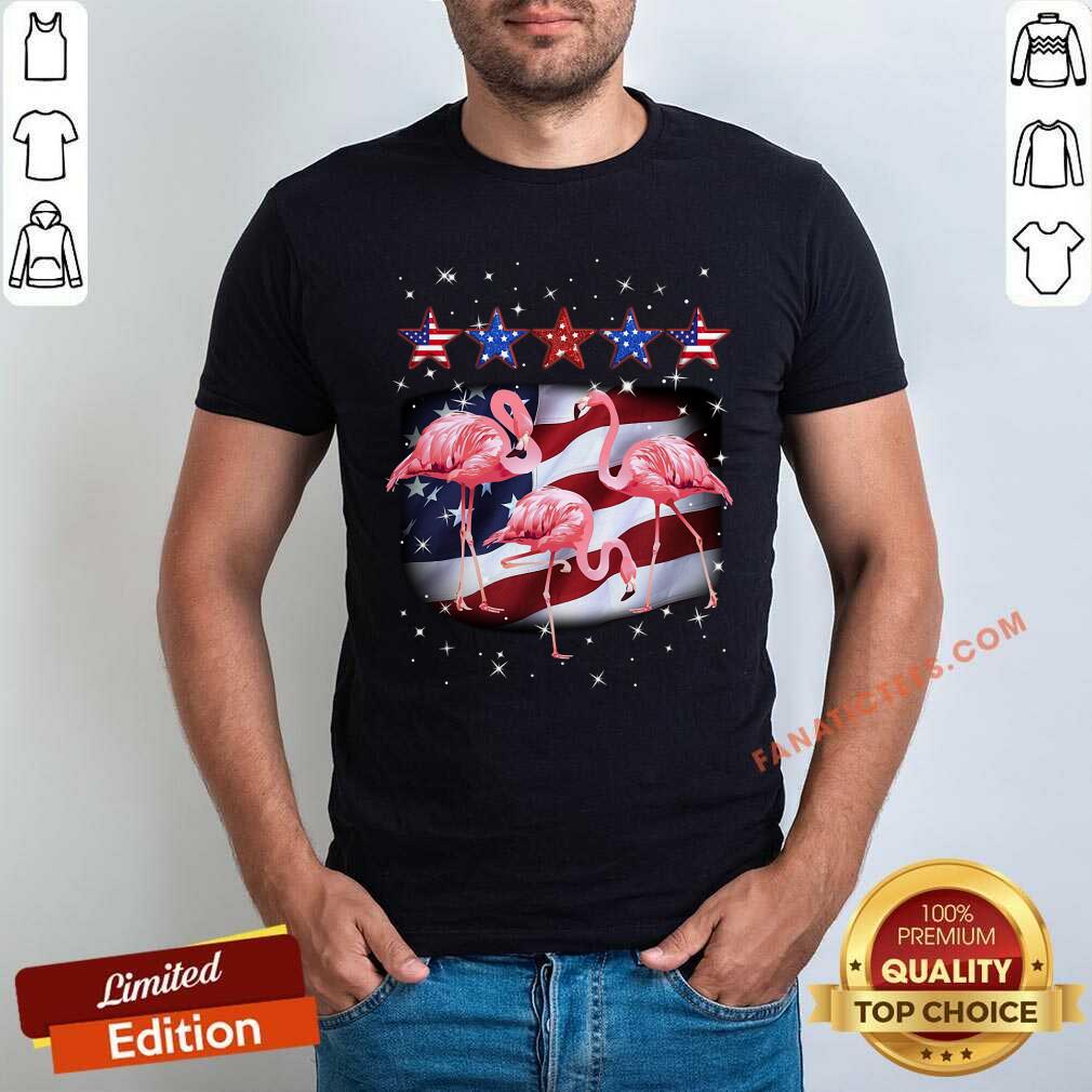 Flamingo Five Stars America For Flamingo Lover Shirt