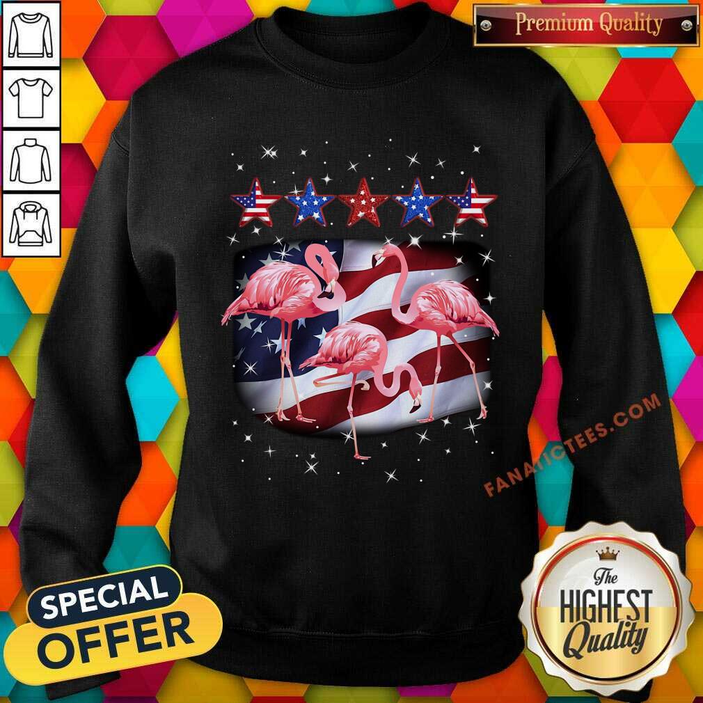 Flamingo Five Stars America For Flamingo Lover Shirt