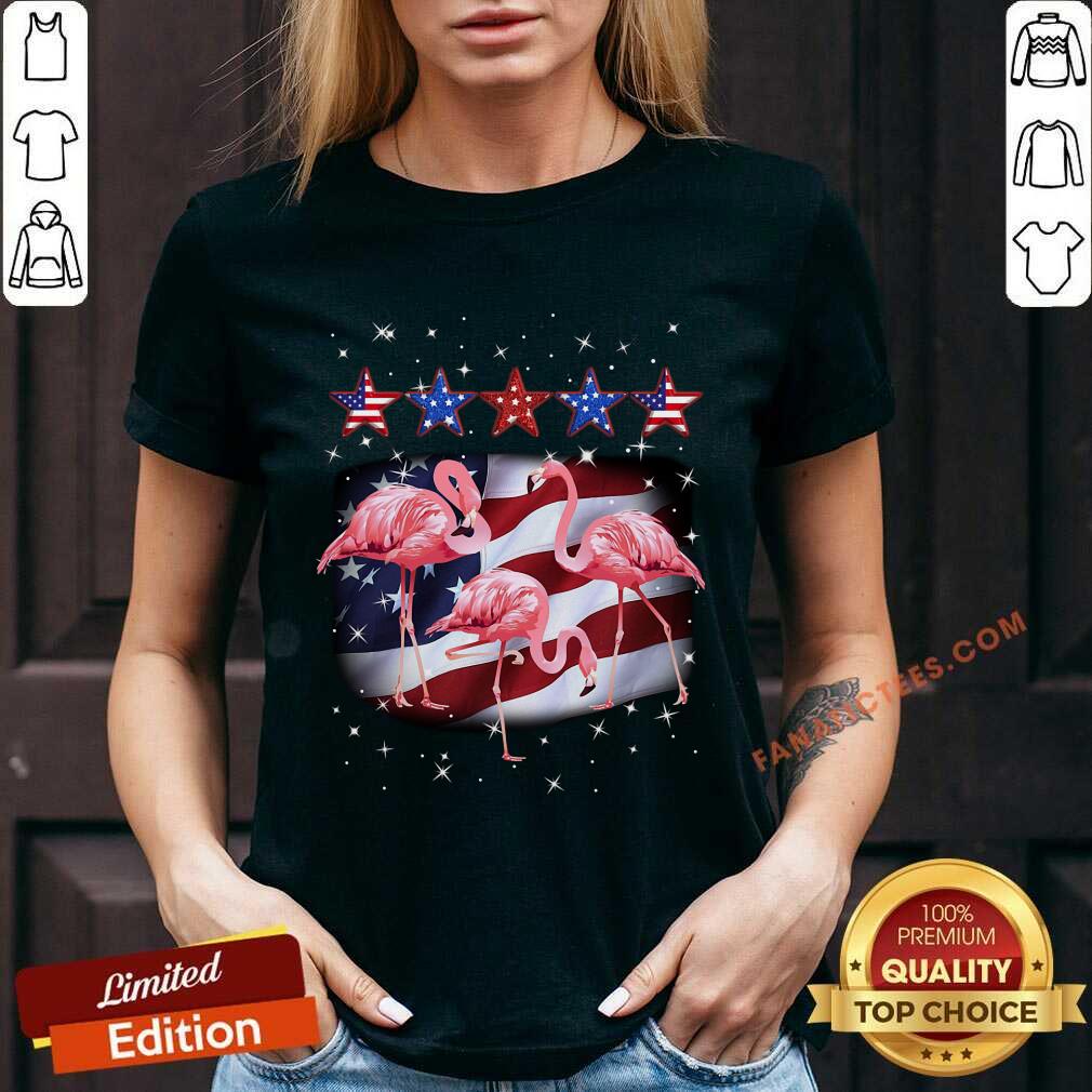 Flamingo Five Stars America For Flamingo Lover Shirt