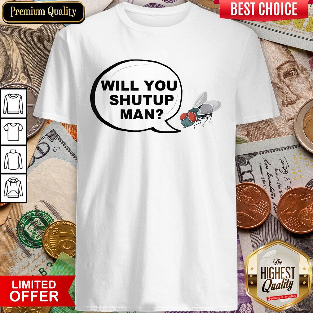 Fly Hits Mike Pence White Swatter T-Shirt