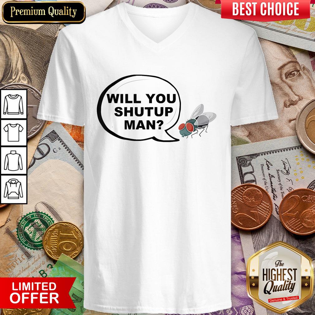 Fly Hits Mike Pence White Swatter T-Shirt