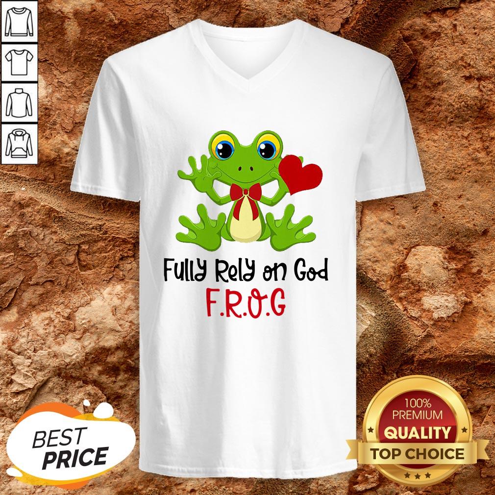 Frog Heart Fully Rely On God Shirt