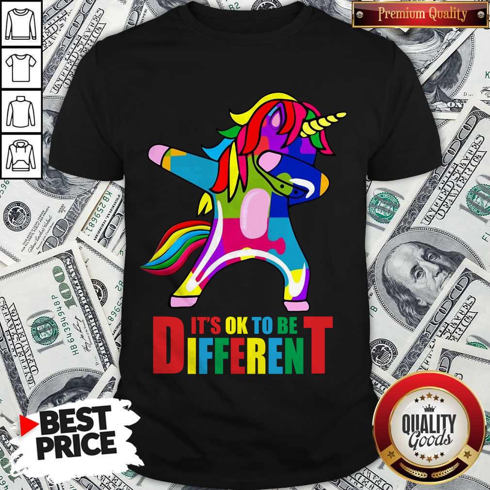 Funny Autism Unicorn It’s Ok To Be Different Shirt