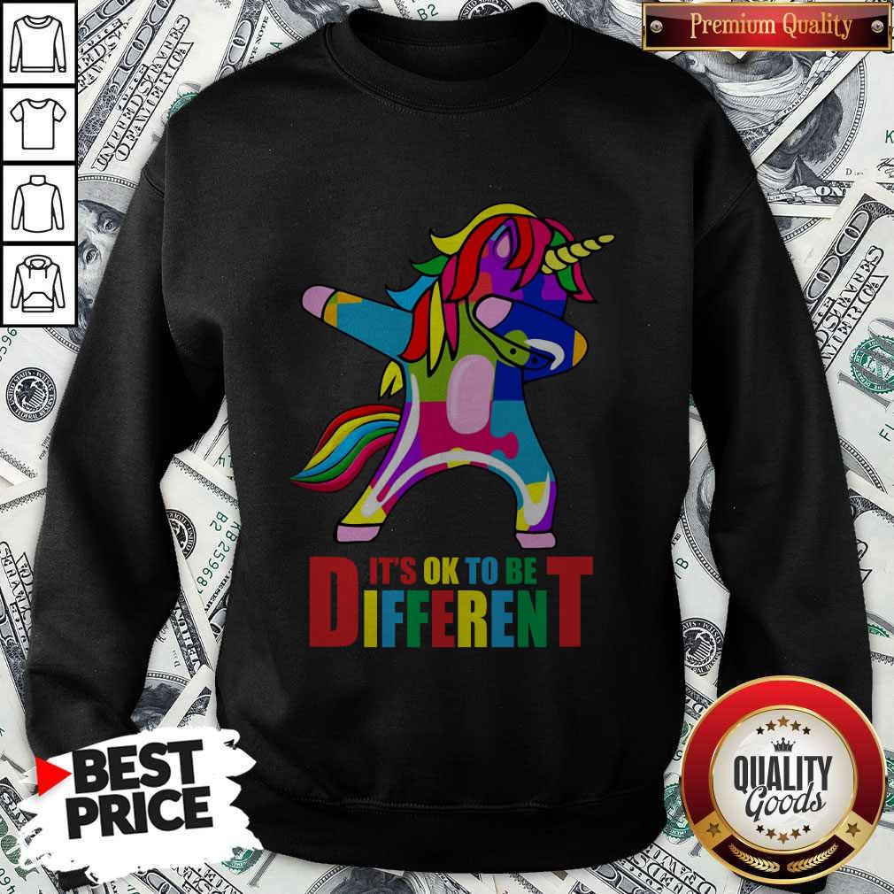 Funny Autism Unicorn It’s Ok To Be Different Shirt