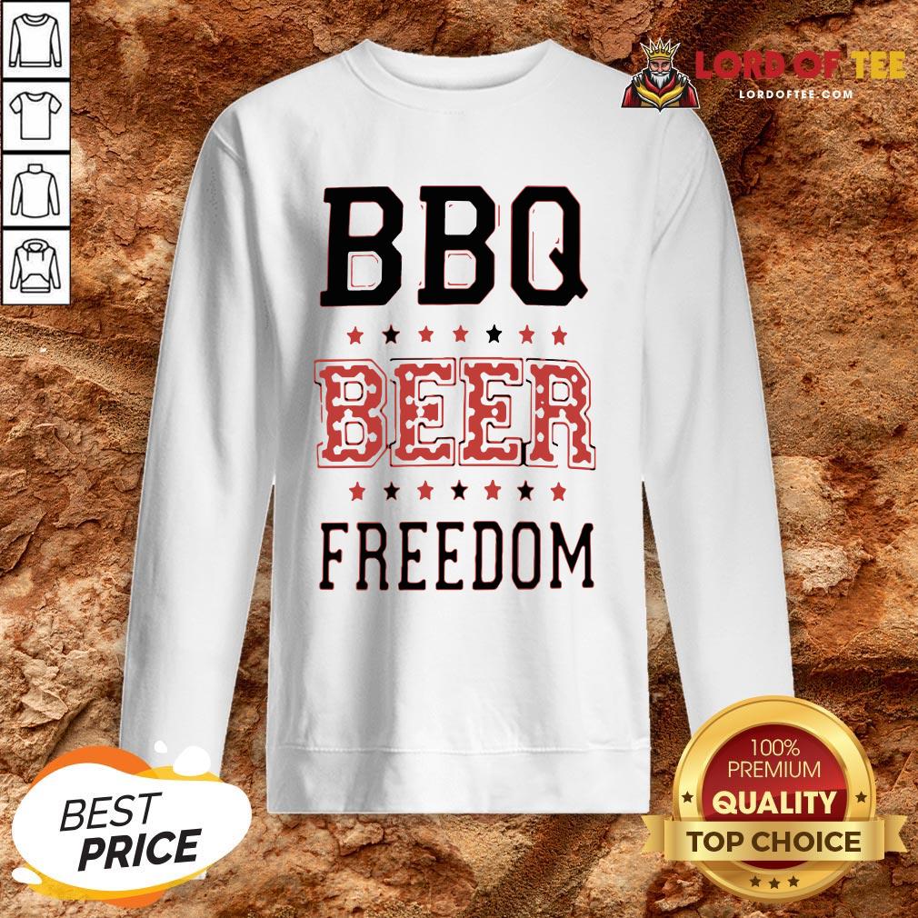 Funny BBQ Beer Freedom Flag US Shirt