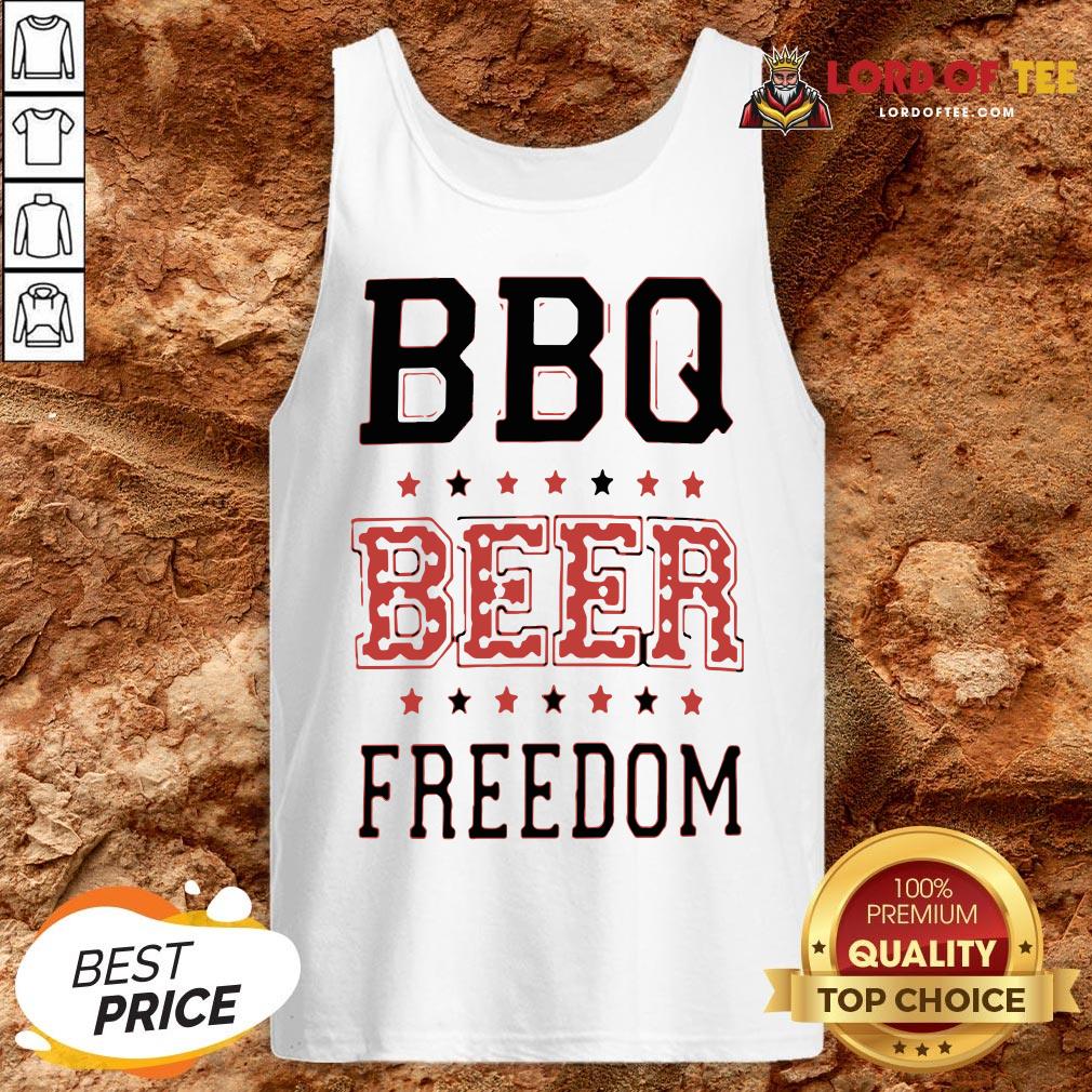 Funny BBQ Beer Freedom Flag US Shirt