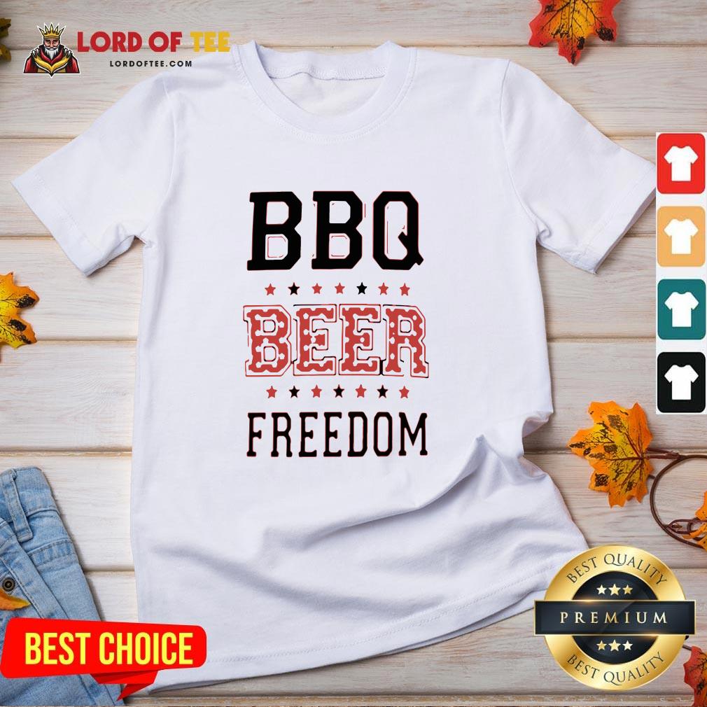 Funny BBQ Beer Freedom Flag US Shirt