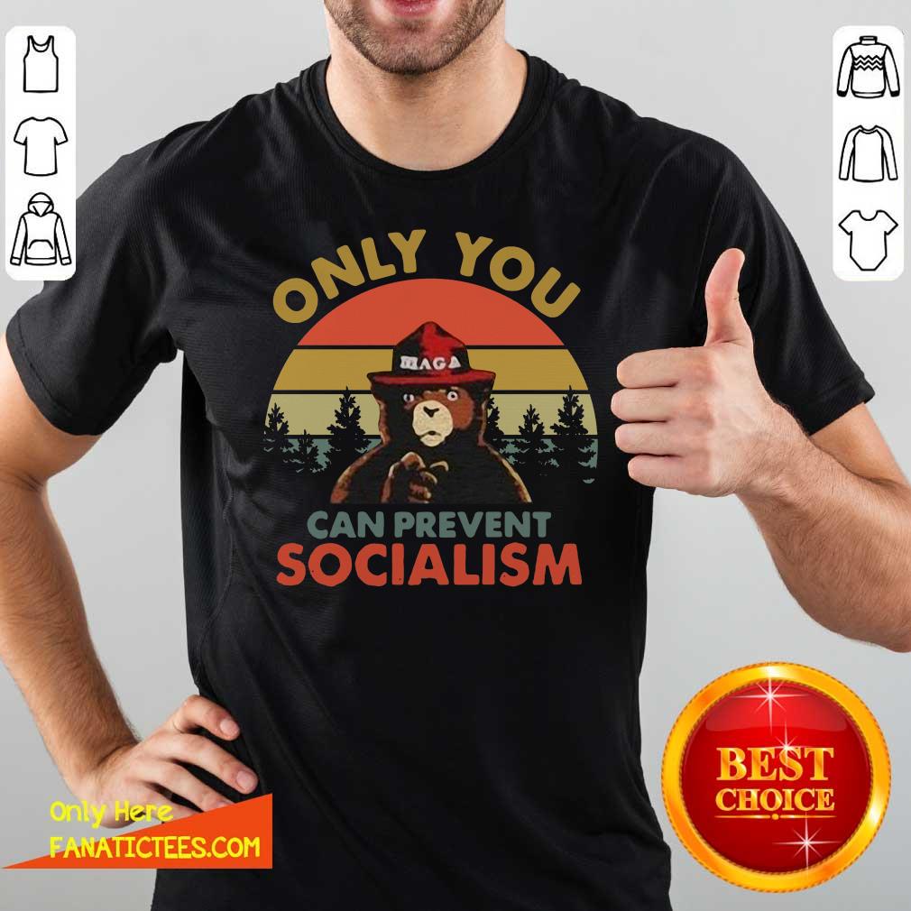 Funny Bear Only You Can Prevent Socialism Vintage Shirt