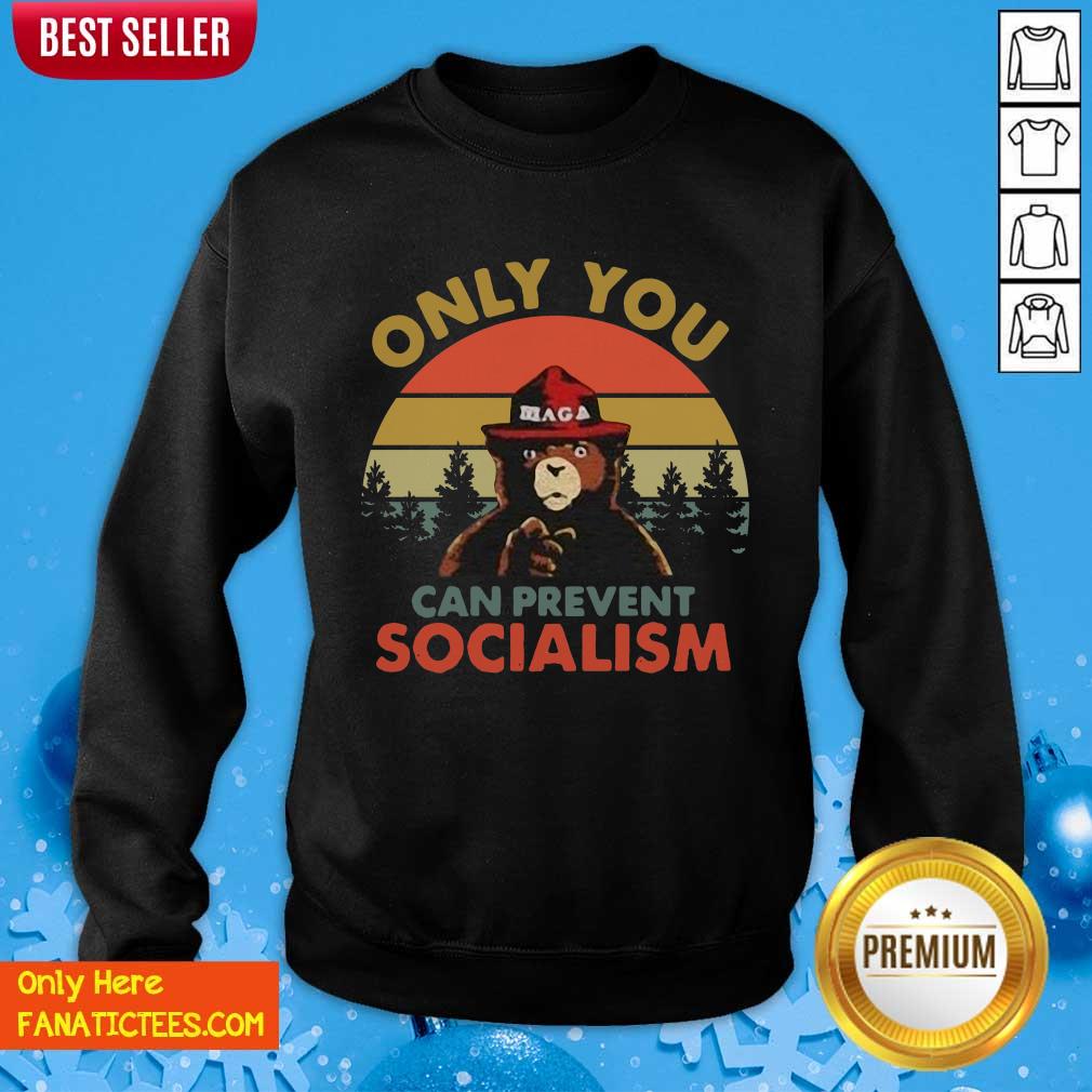 Funny Bear Only You Can Prevent Socialism Vintage Shirt