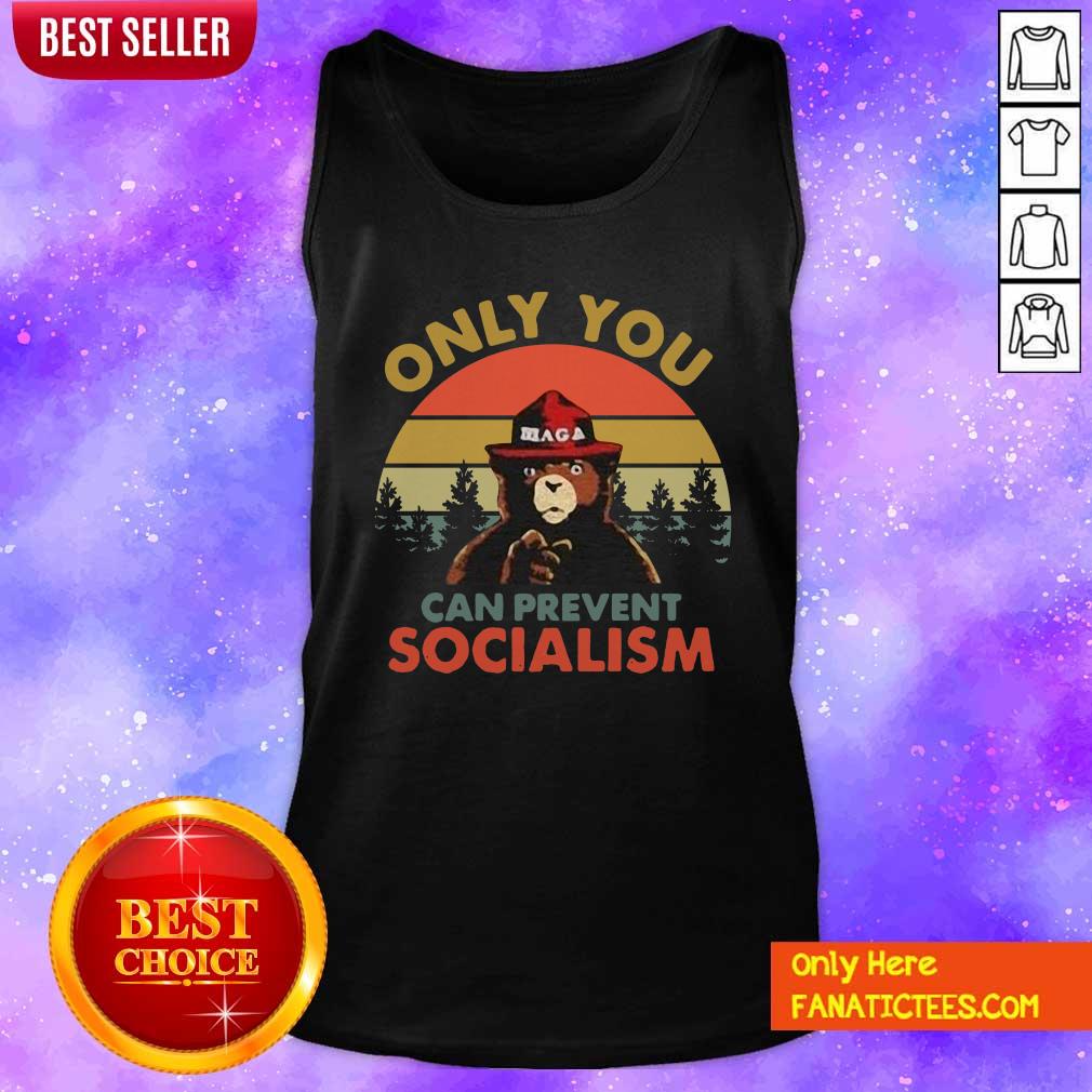 Funny Bear Only You Can Prevent Socialism Vintage Shirt