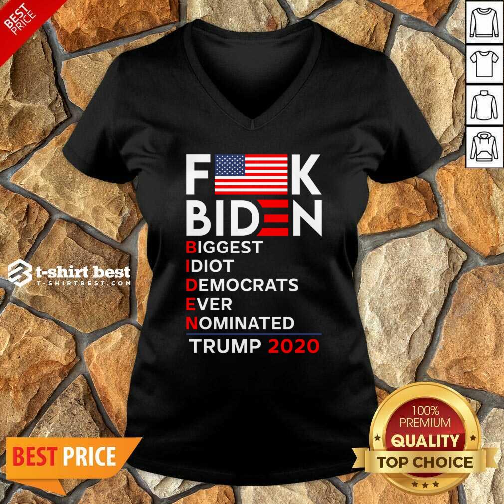 Funny Biden Biggest Idiot Democrats Ever Nominated Trump 2020 Shirt