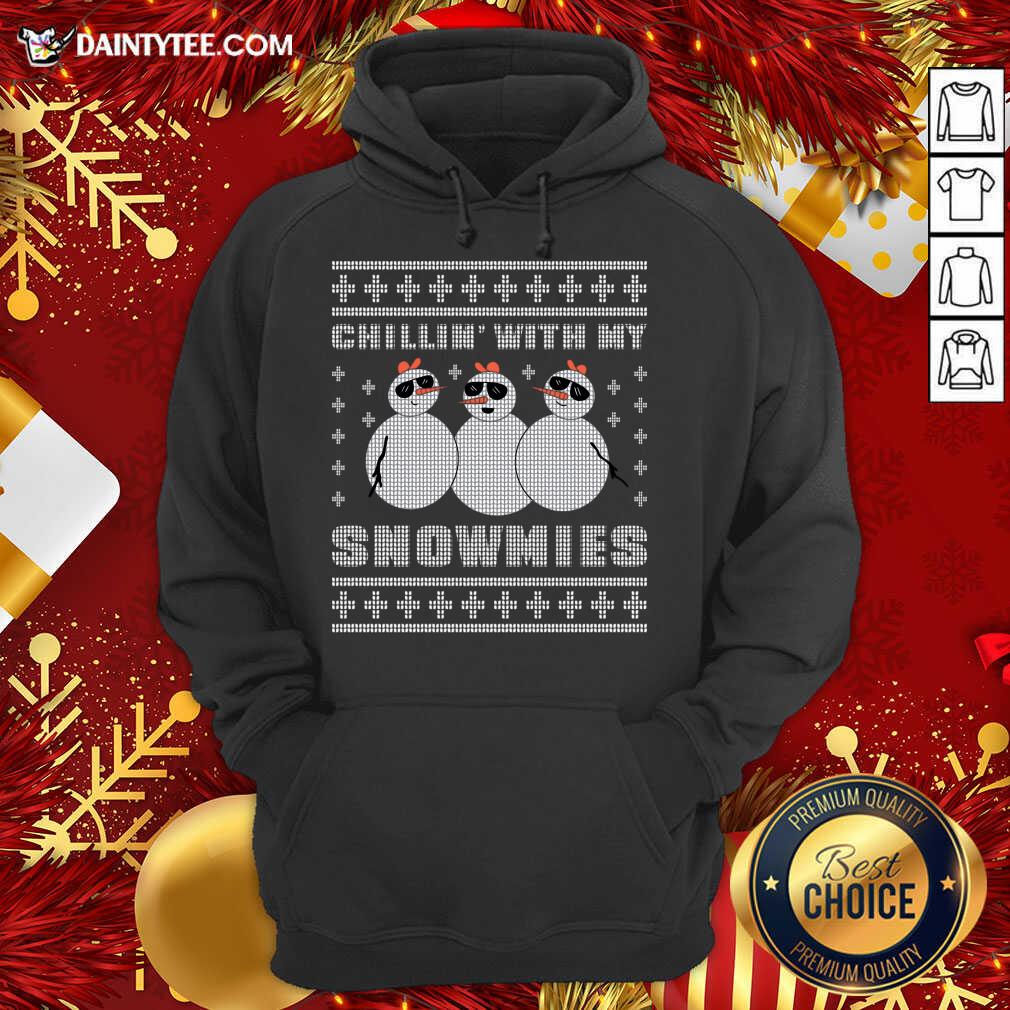 Funny Chilling With My Snowmies Christmas T-Shirt