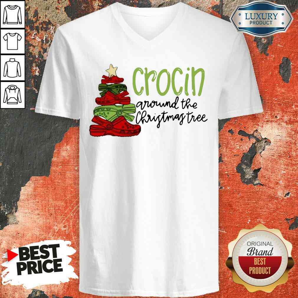 Funny Crocin Around The Christmas Tree Shirt