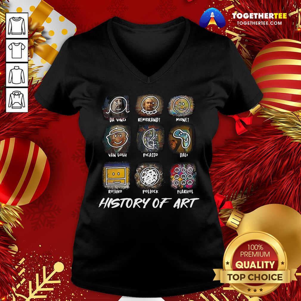 Funny Da Vinci Rembrandt Monej Van Gogh Picasso Dali History Of Art Shirt