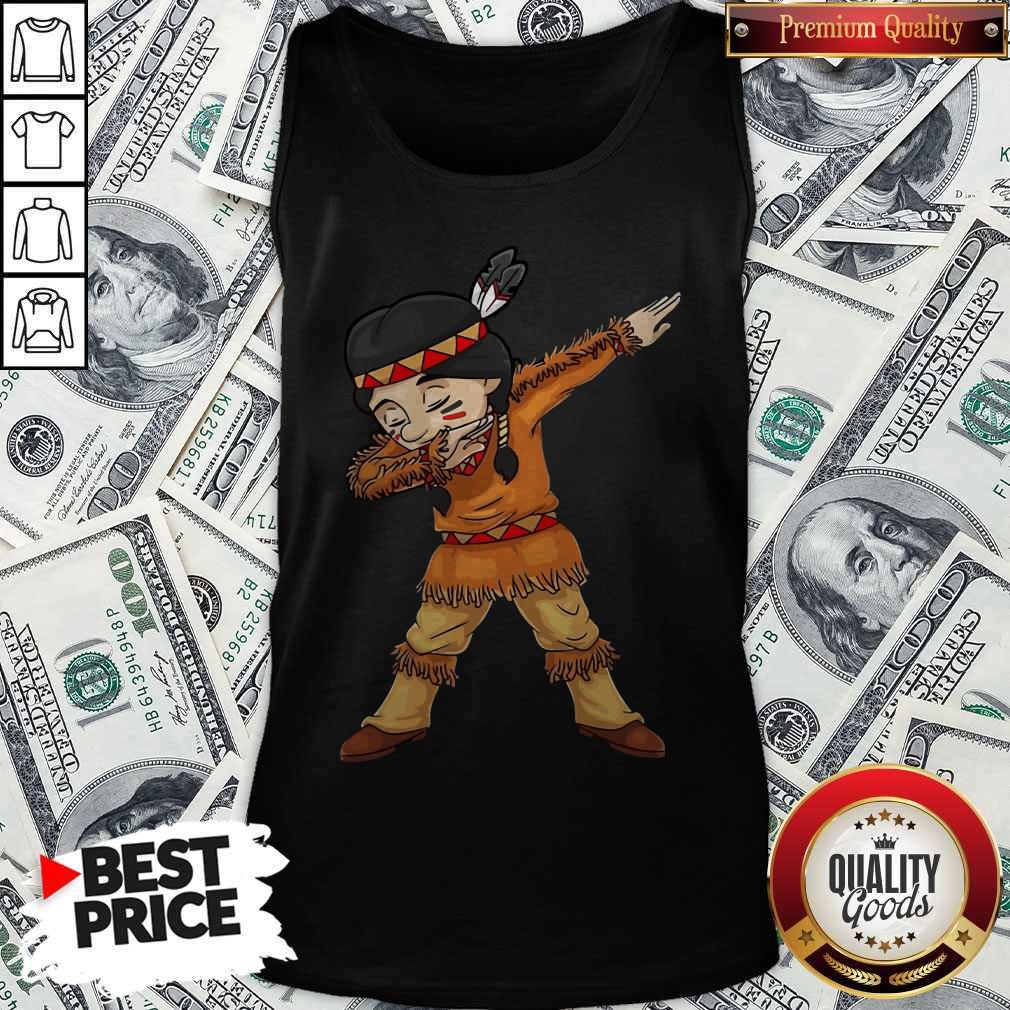 Funny Dabbing Native American Pilgrim Shirt