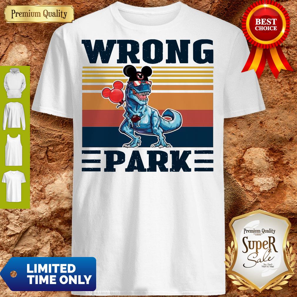 Funny Dinosaur T Rex Mickey Wrong Park Vintage Shirt