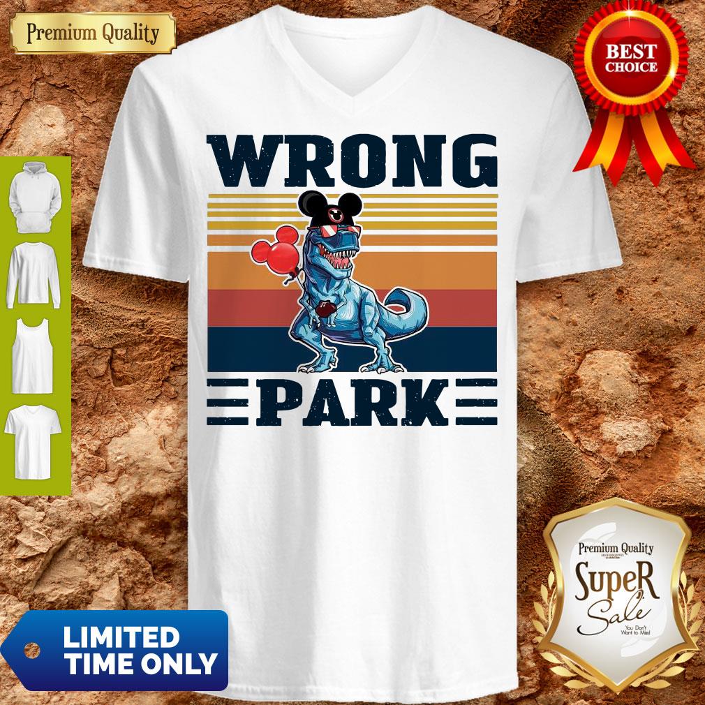 Funny Dinosaur T Rex Mickey Wrong Park Vintage Shirt