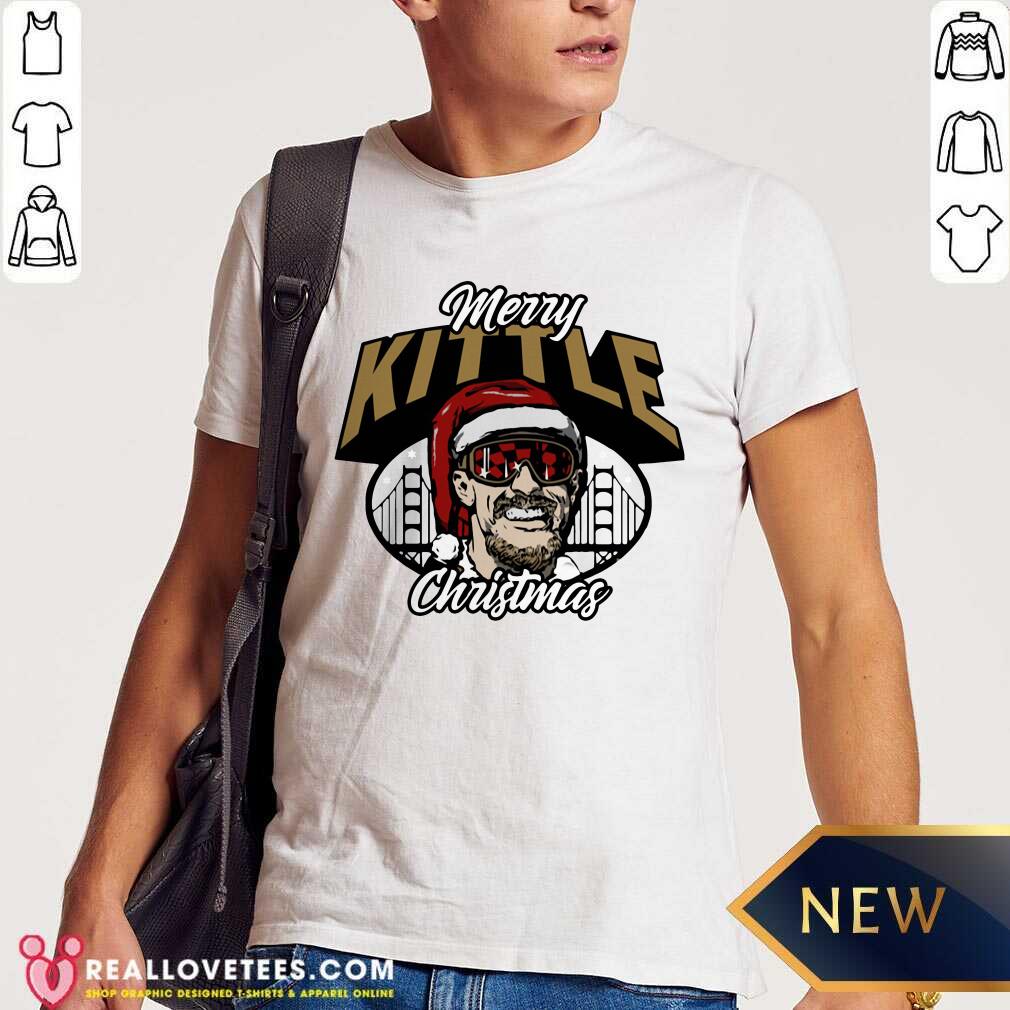 Funny George Kittle Merry Kittle Christmas Shirt