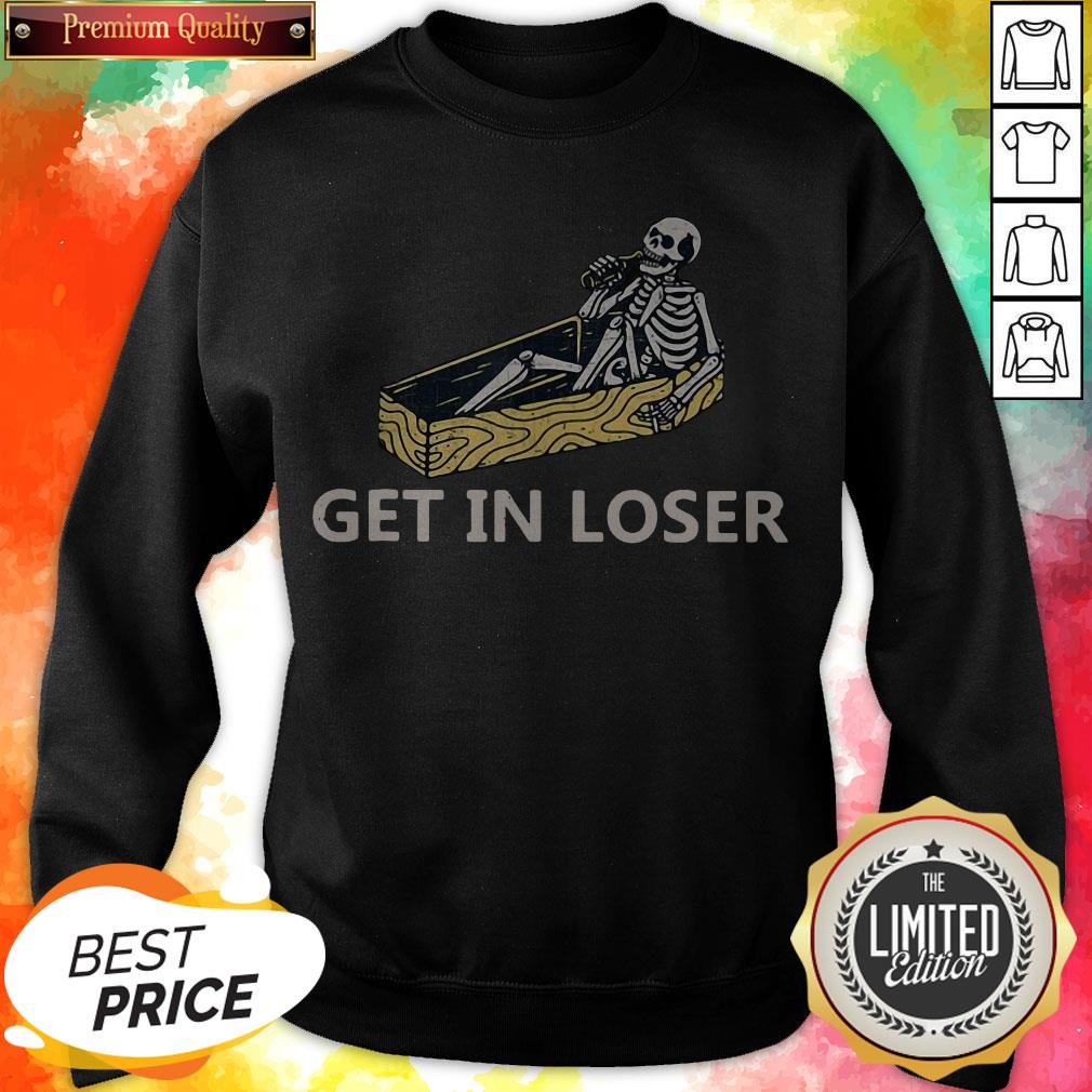 Funny Get in Loser Funny Goth Coffin Gift Shirt
