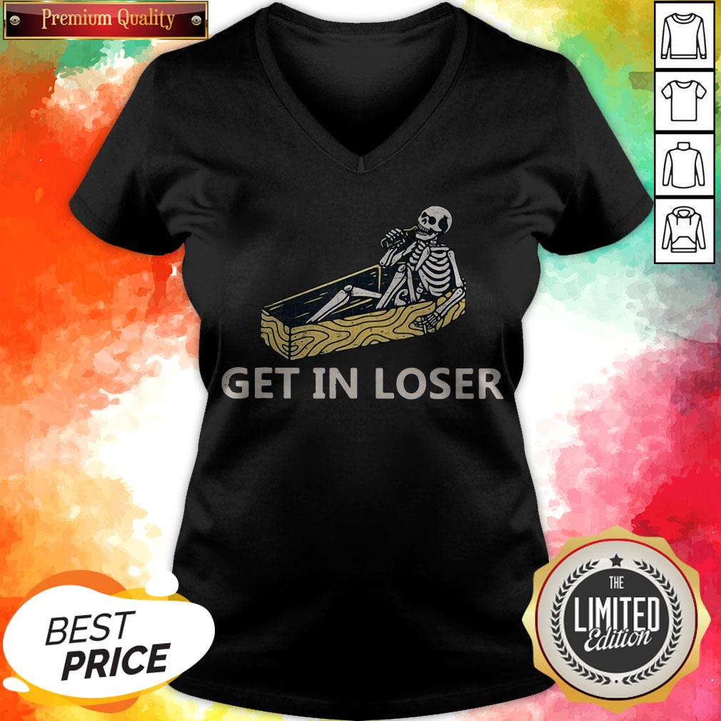 Funny Get in Loser Funny Goth Coffin Gift Shirt