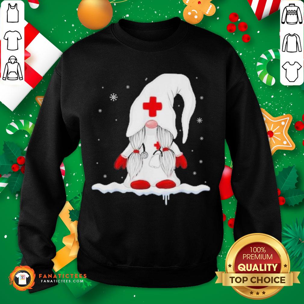 Funny Gnome Nurse Christmas Sweater Shirt