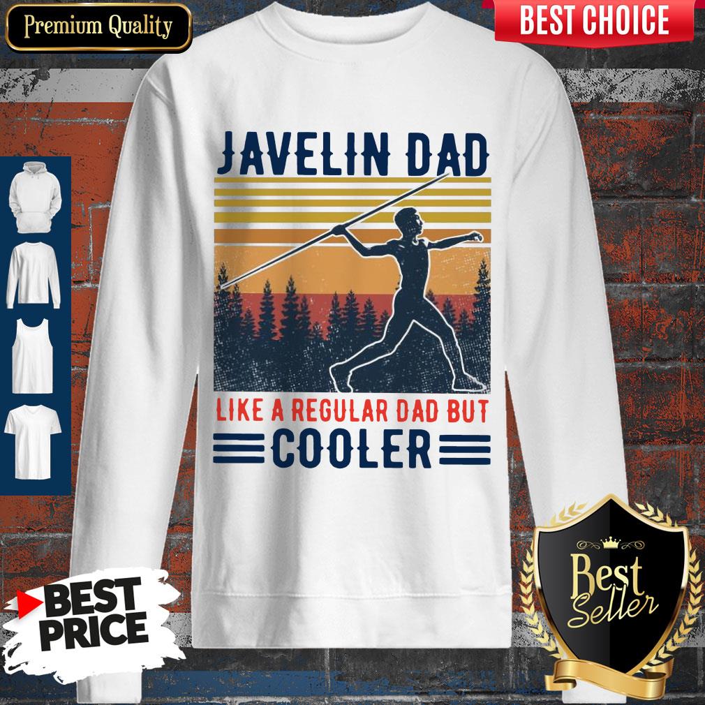 Funny Javelin Dad Like A Regular Dad But Cooler Vintage Shirt