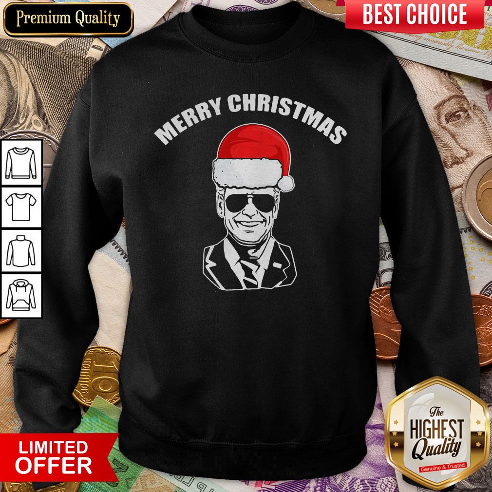 Funny Joe Biden Santa Merry Christmas Shirt