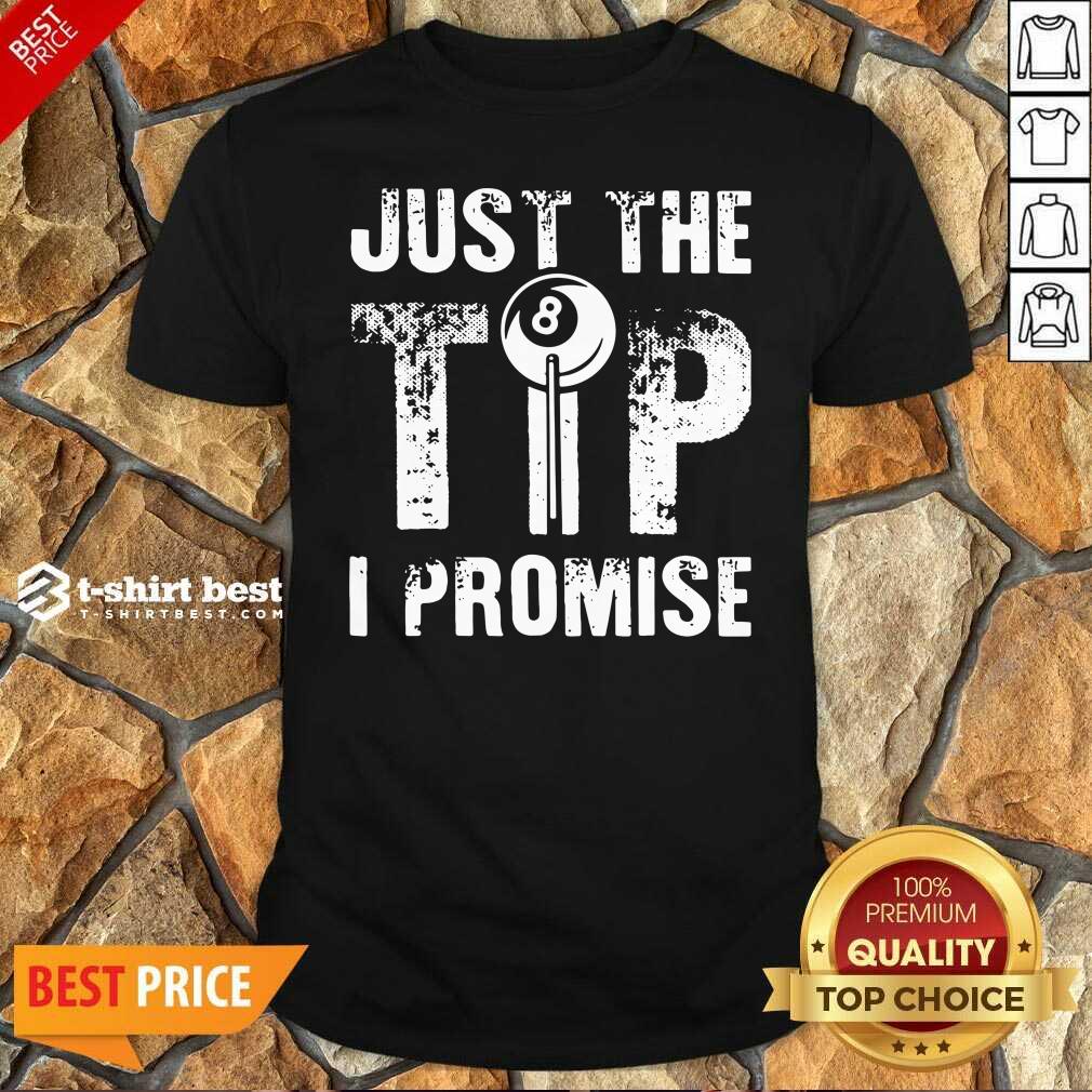 Funny Just The Tip 8 Ball Pool Billiards I Promise Shirt