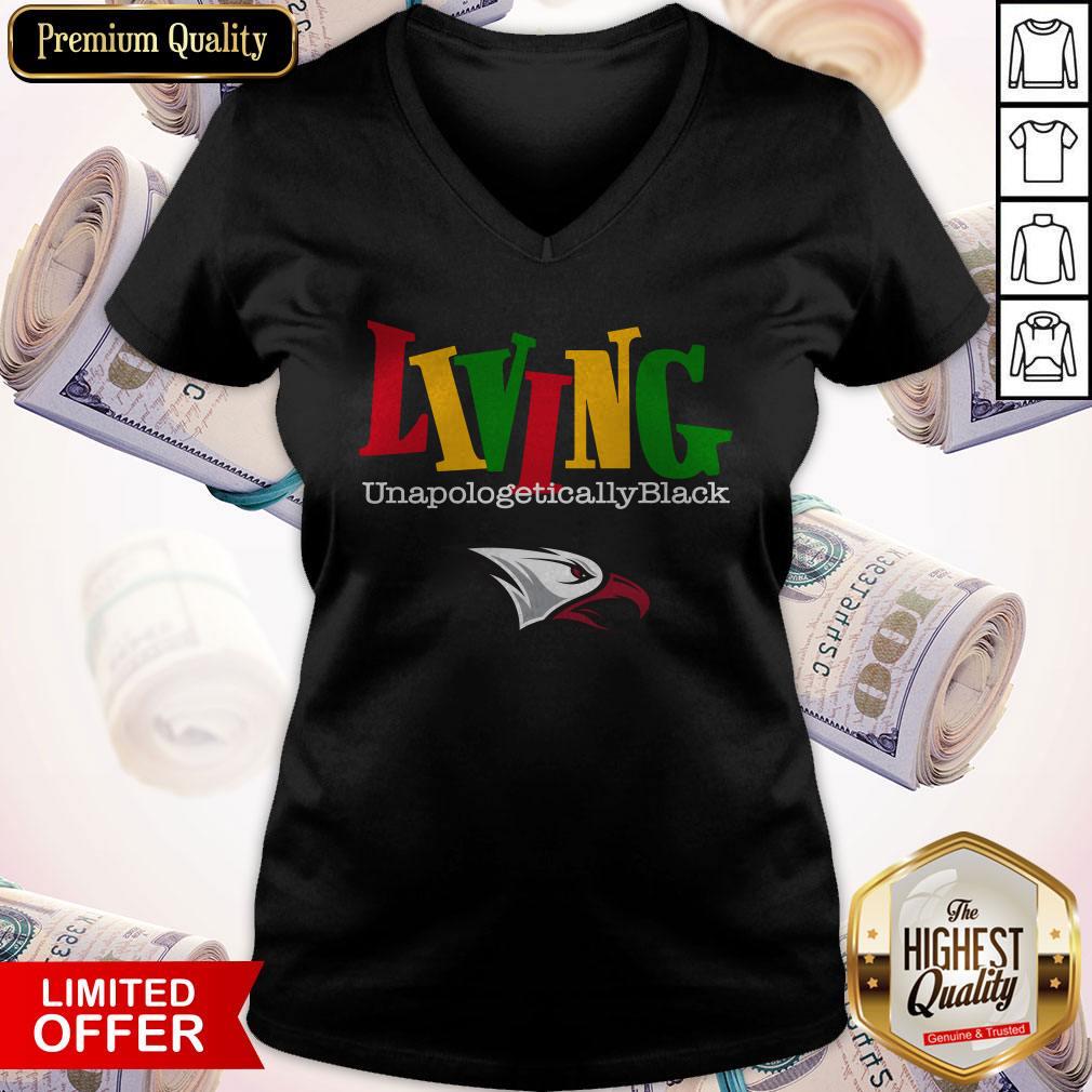 Funny Living Unapologetically Black NNCU Eagles Shirt