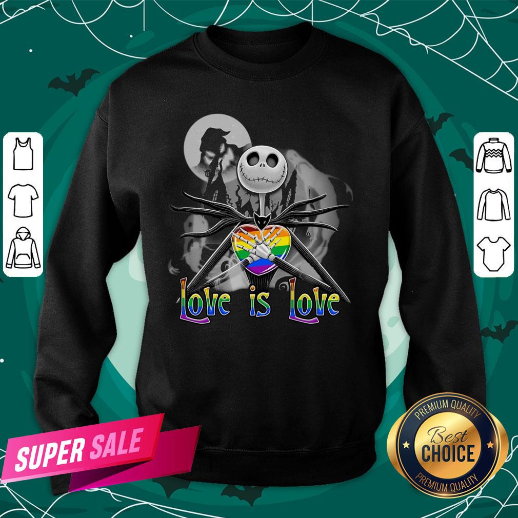 Funny Love Is Love Jack Skellington LGBT Pride Shirt