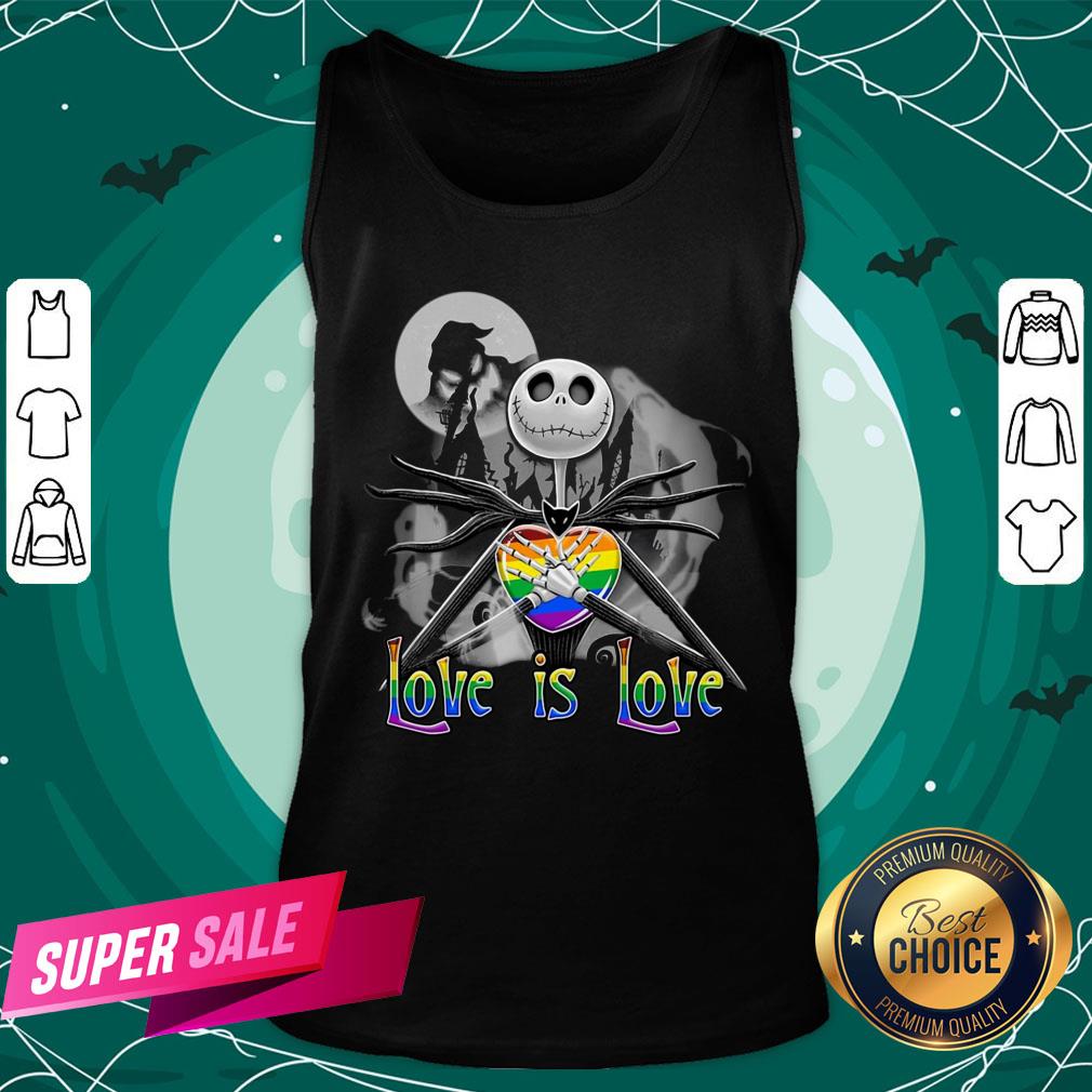Funny Love Is Love Jack Skellington LGBT Pride Shirt