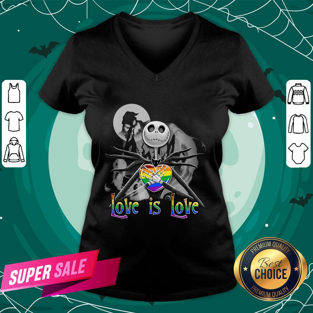 Funny Love Is Love Jack Skellington LGBT Pride Shirt